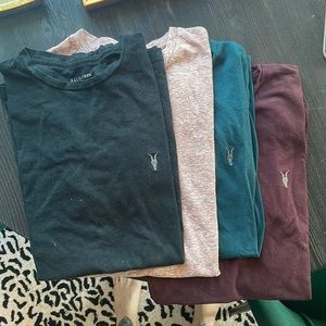 Lot of 4 AllSAINTS t-shirts
